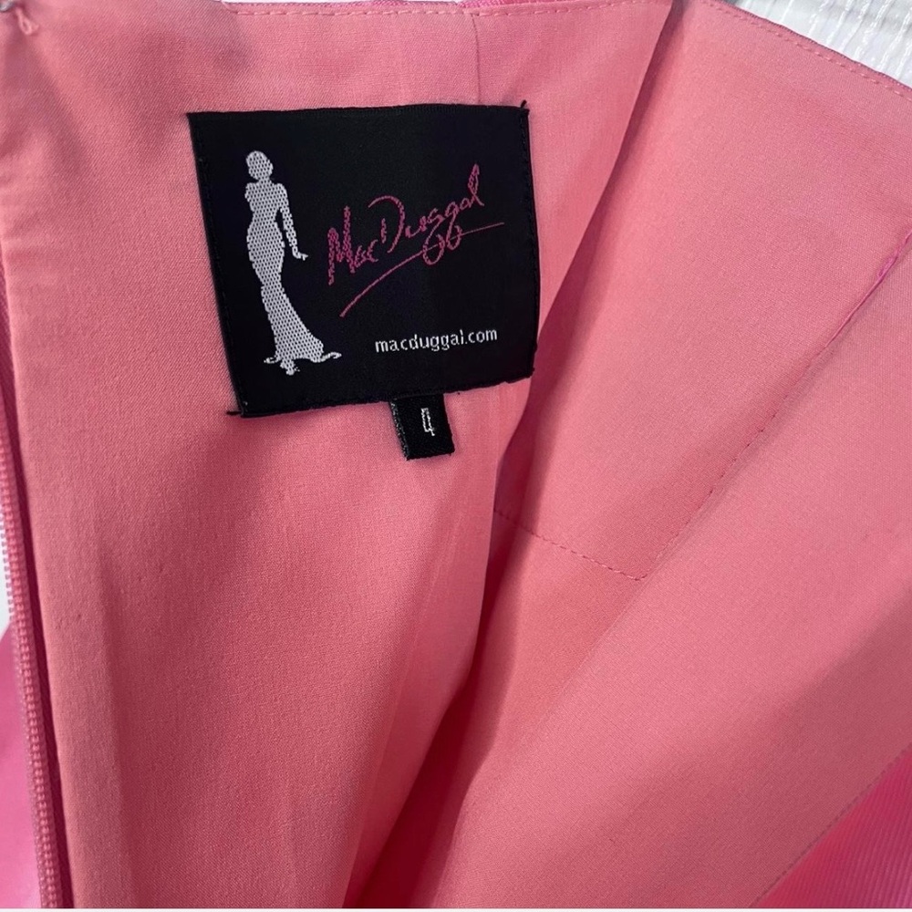 Mac Duggal Bubblegum Barbie Pink Shiny Skirt size 4 - Picture 3 of 7